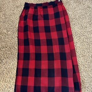 GAP Checkered Maxi Skirt